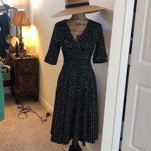 Polka dot dress by unique vintage